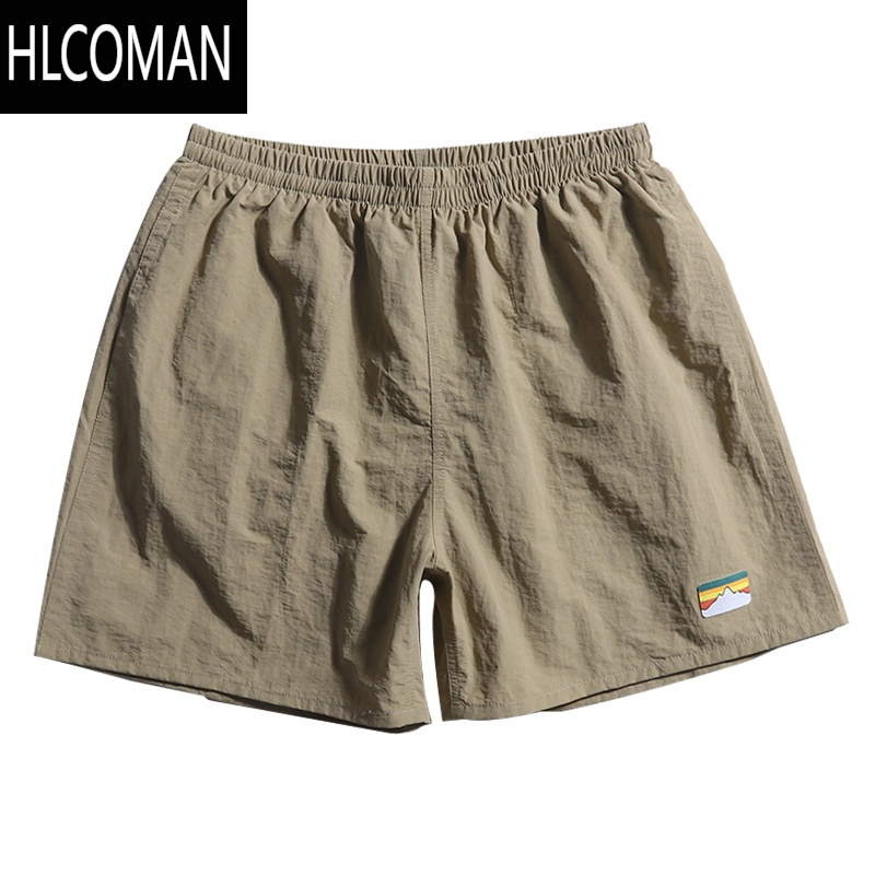 HLCOMAN夏季休闲短裤男女糖果色跑步宽松工装四五分裤日系潮牌速干沙滩裤