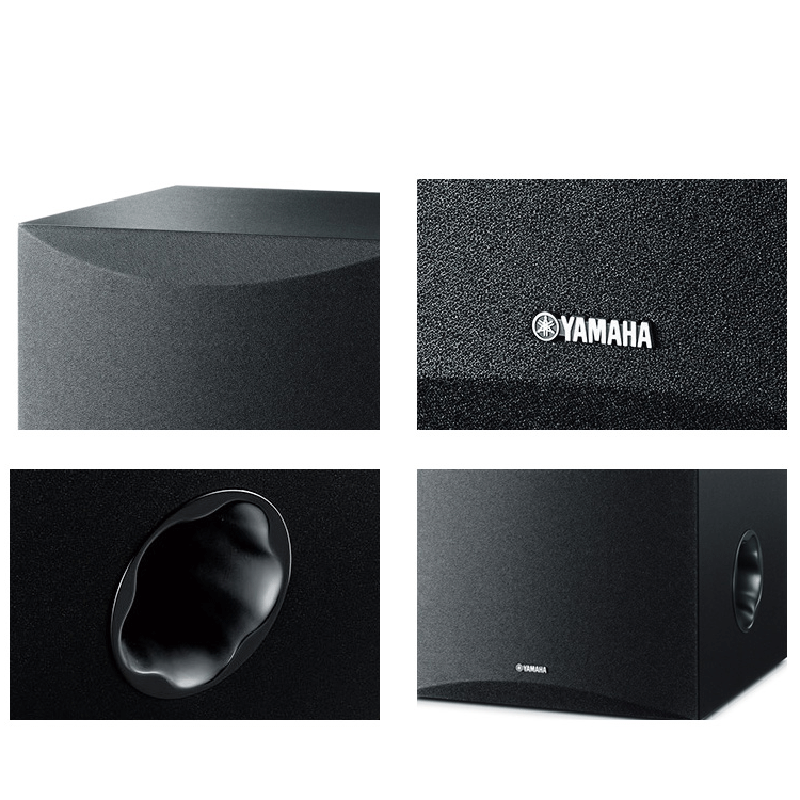 雅马哈(YAMAHA) NS-SW100 有源低音炮音箱 家用音响设备 2.1声道AV音箱 导向式PVC音箱(黑色)