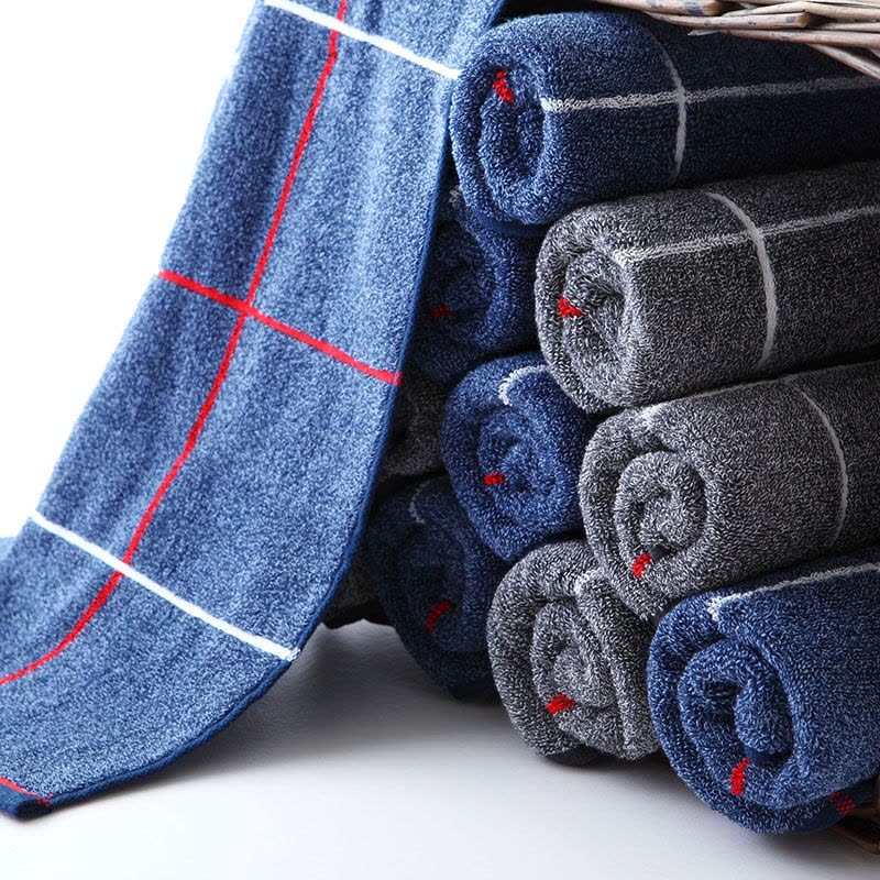 景福莱 单条彩格毛巾(磨砂袋) JFL-CGMJ /袋图片