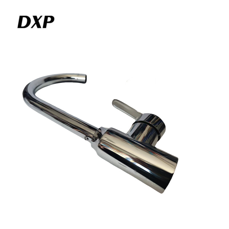 DXP 电镀高仪冷热大弯水龙头 4分冷热 个高清大图