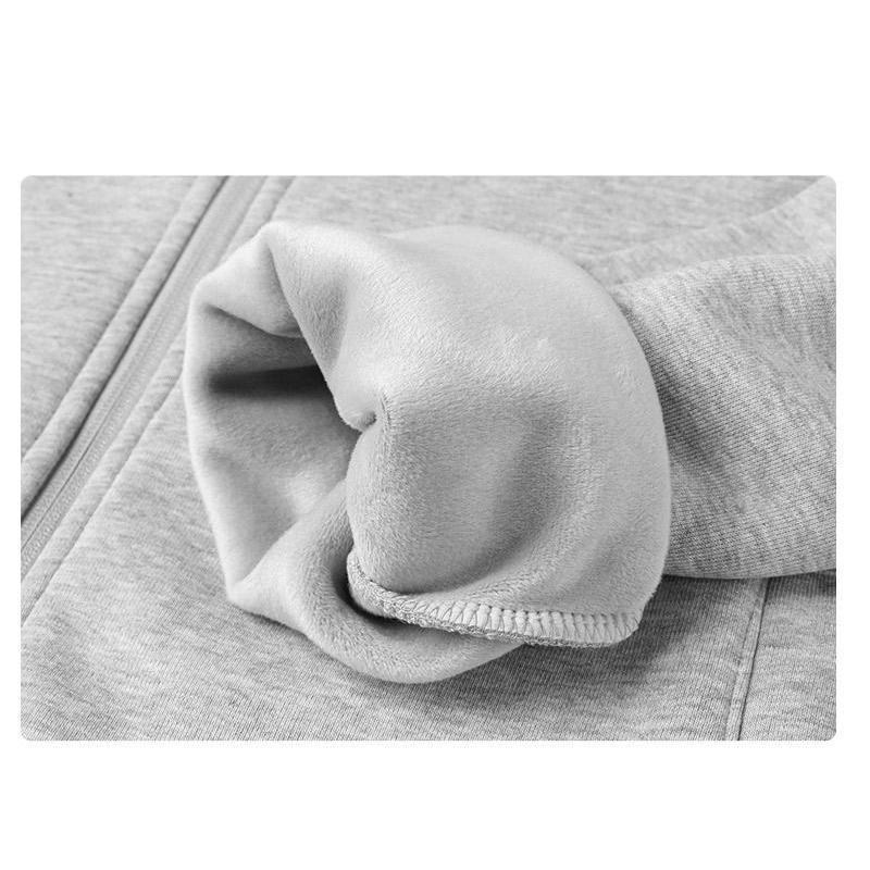 鑫捷登 男女同款超柔复合加绒上衣 AGRY-JM FSK2021-430 1件(红色、花灰色、深蓝色)高清大图