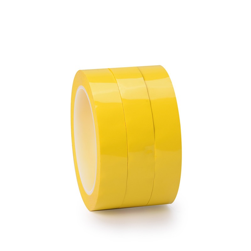 华普思彩色玛拉胶带 变压器绝缘耐高温胶带定位白板划线标识PET麦拉胶带深黄色;5mm宽66m长高清大图