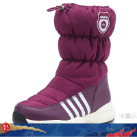 迪鲁奥（DILUAO)女鞋冬季加绒保暖高帮棉鞋年轻妈妈雪地靴女靴子防水加厚老人舒适 B8809紫色 40.