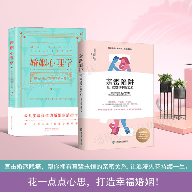 [正版]2册 亲密陷阱爱欲望与平衡艺术 婚姻心理学 乐子丫头 会经营婚姻的女人 幸福的婚姻家庭书籍谈恋爱的情感问题的答案