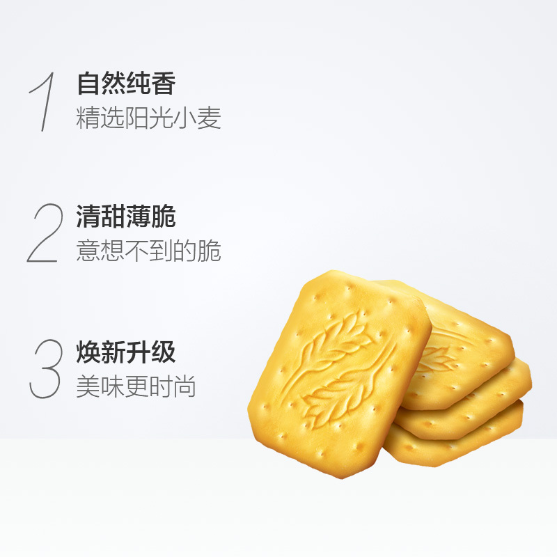 亿滋闲趣 韧性饼干 自然清咸原味90g