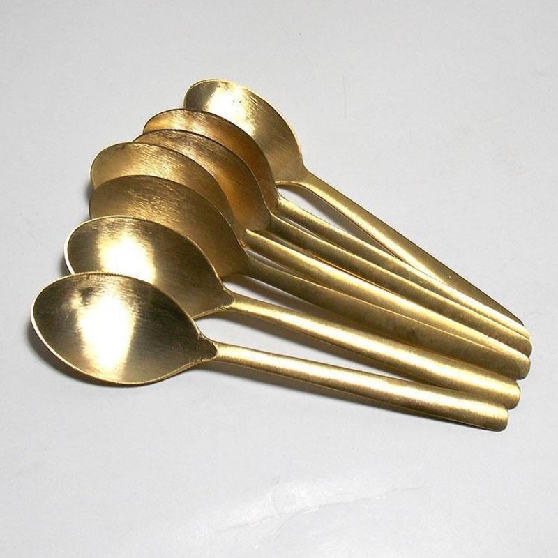 家用铜勺子 黄铜勺 饭勺 小汤勺粥勺 如图