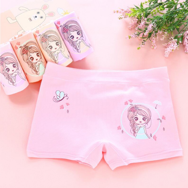 a类34条儿童内裤女平角中大女童内裤学生女孩四角裤宝宝内裤诺妮梦