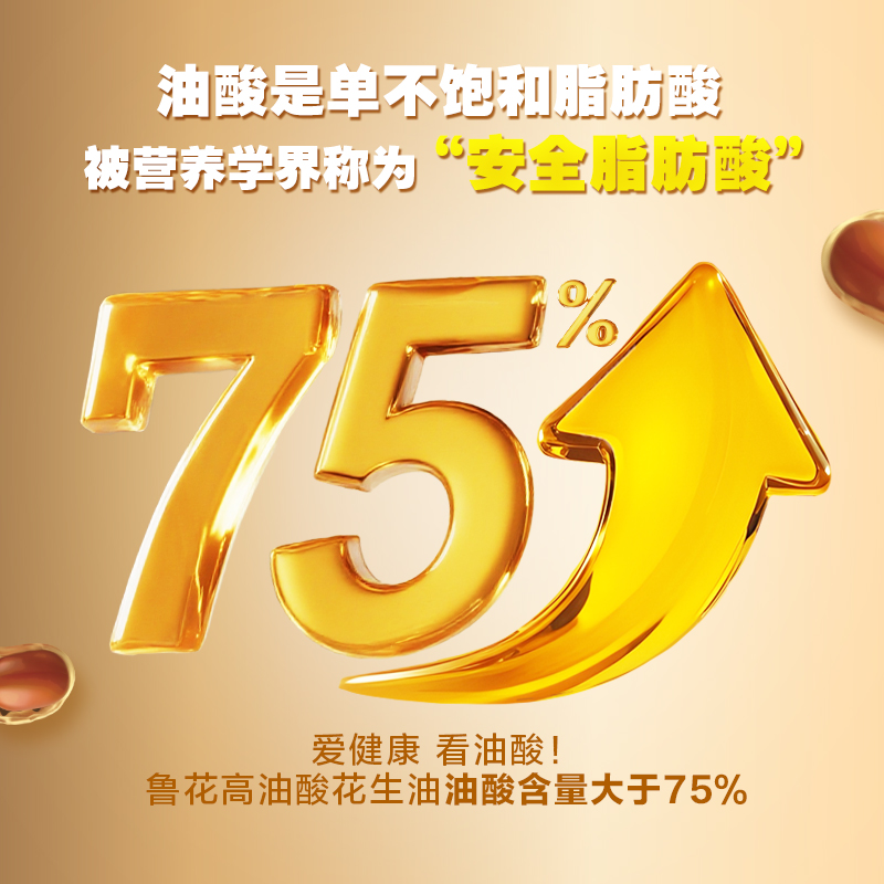 鲁花高端食用油 高油酸花生油380ml*1(铁罐)油酸含量大于75% 团购送礼佳品高清大图