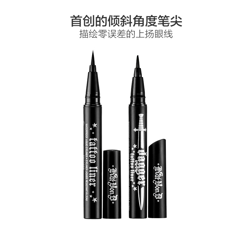 KAT VON D 纹身持久眼线液笔两件限量套装组 黑色 0.007 oz/0.2 ml 彩妆套装 任何肤质 定妆