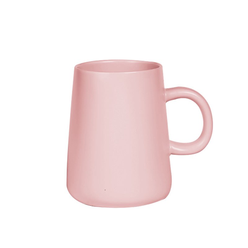 简约杯子北欧陶瓷马克杯 水杯套装风大容量创意宜家家用咖啡杯 深蓝色