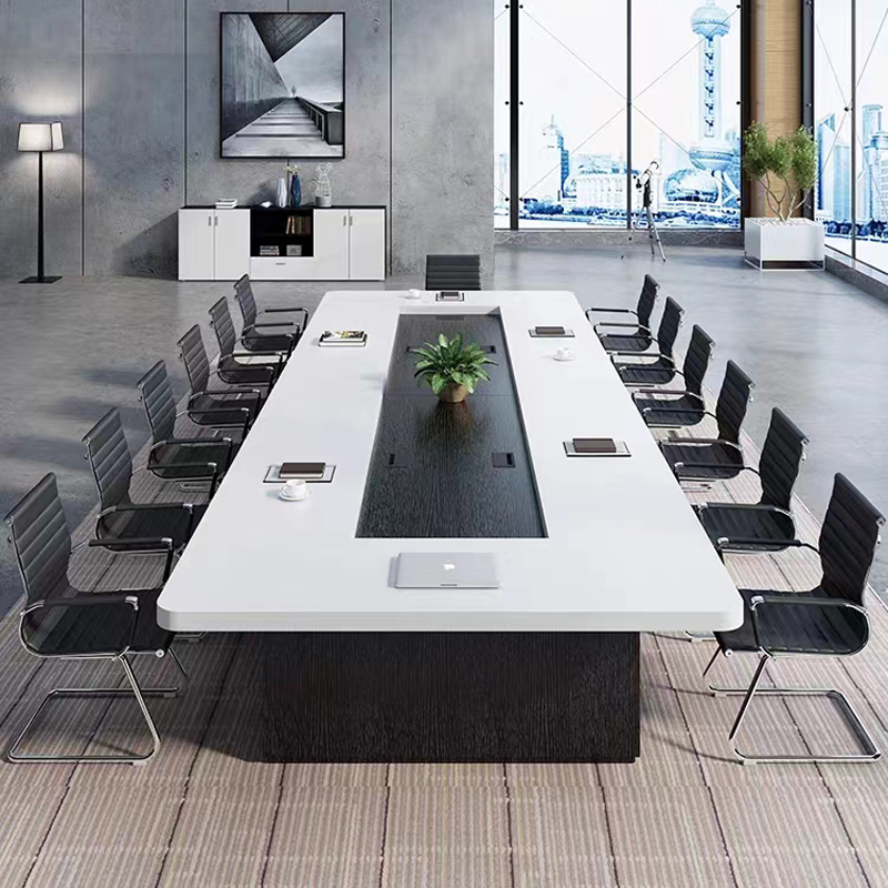 繁石榴H1003款3200*1400*750型号办公室会议桌高清大图