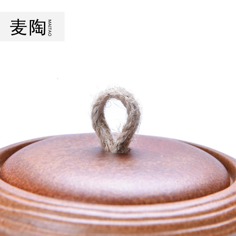 美帮汇茶叶罐 竹韵茶叶罐 大号陶瓷茶叶罐密封罐 茶具配件高清大图