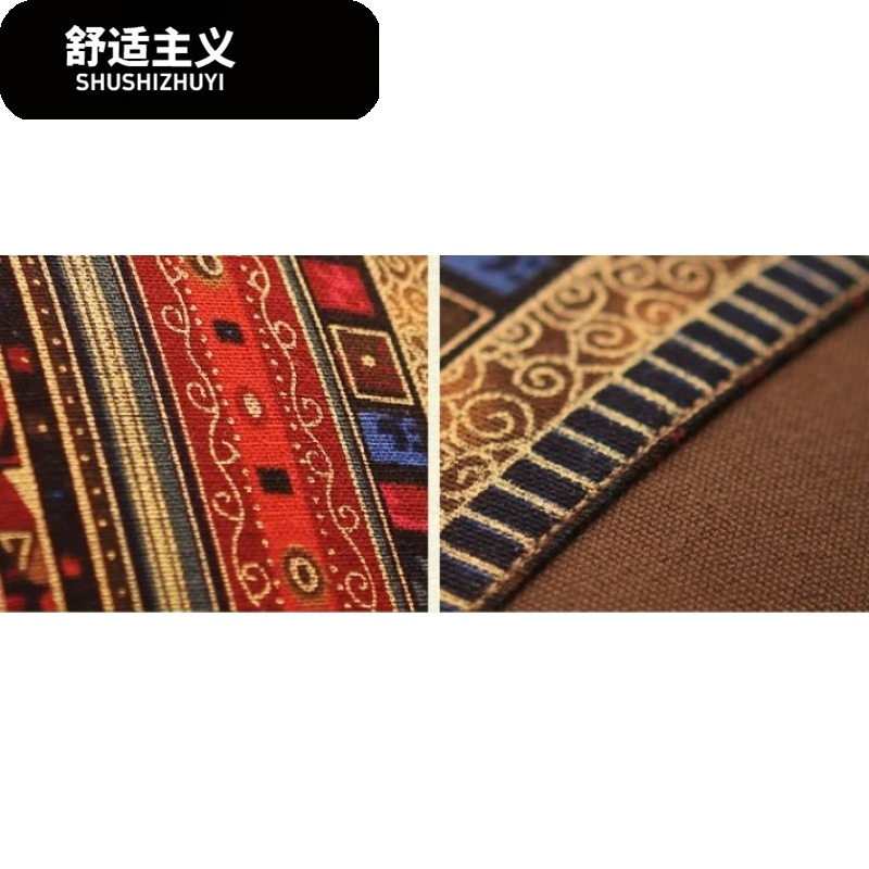 汽车沙靠垫套 咖啡色东南亚风靠枕抱枕套不含芯 棉麻60*60包邮