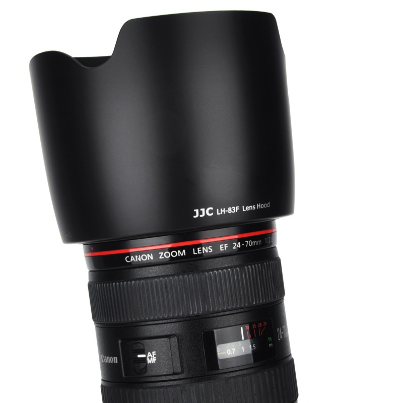 企采严选JJC 佳能EW-83F遮光罩 适用佳能24-70一代镜头配件 24-70mm F2.8 77mm