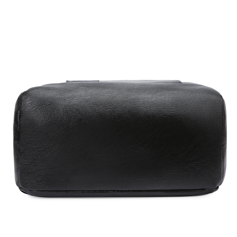 恒源祥HYX007XB时尚简约双肩包 黑色