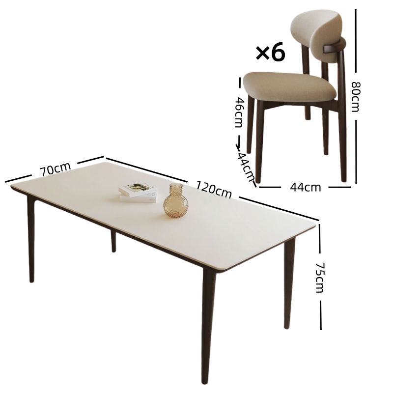 璎蕙 餐桌1.2m+4椅 套高清大图