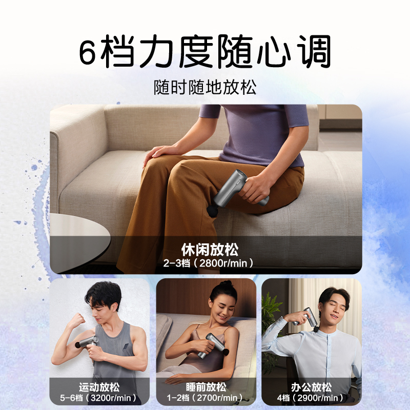 教师节七夕生日礼物skg筋膜枪肌肉按摩器男士专业用按摩肌膜枪多功能女生颈精膜枪F1高清大图