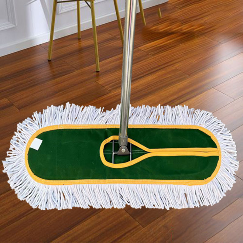 礼千初 拖把平拖尘推宽头地拖平板棉线拧水拖把 全套加厚帆布螺丝款 100CM