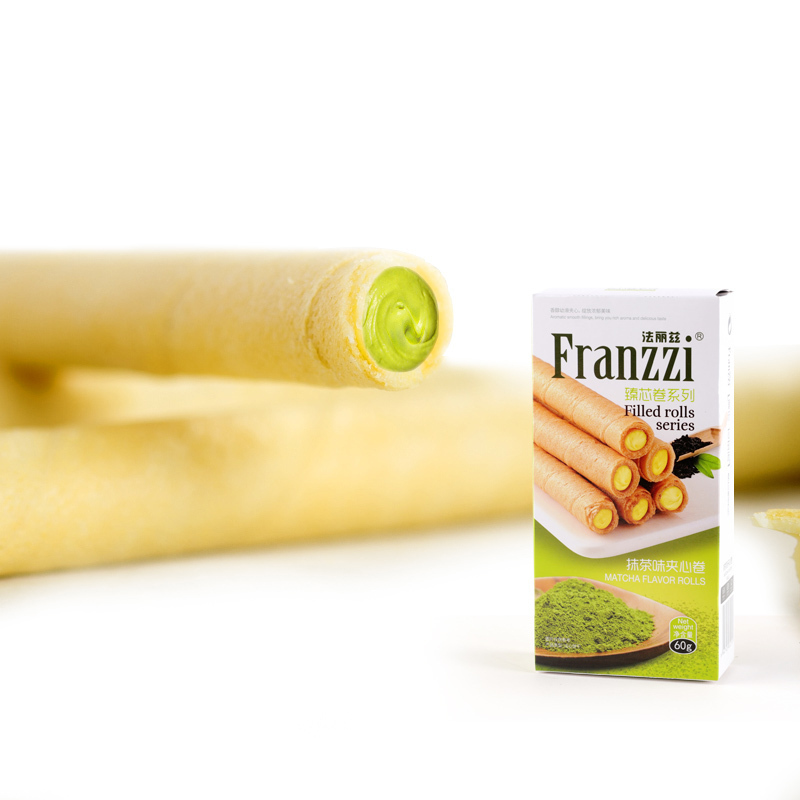 [满199减120]法丽兹夹心蛋卷 60g 抹茶夹心卷网红饼干蛋卷小吃
