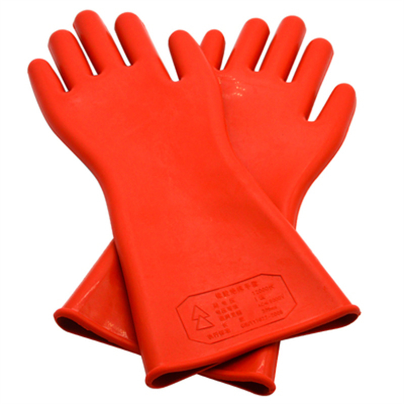 御皇康-a450绝缘手套带电作业乳胶手套绝缘手套电工低压防护12kv