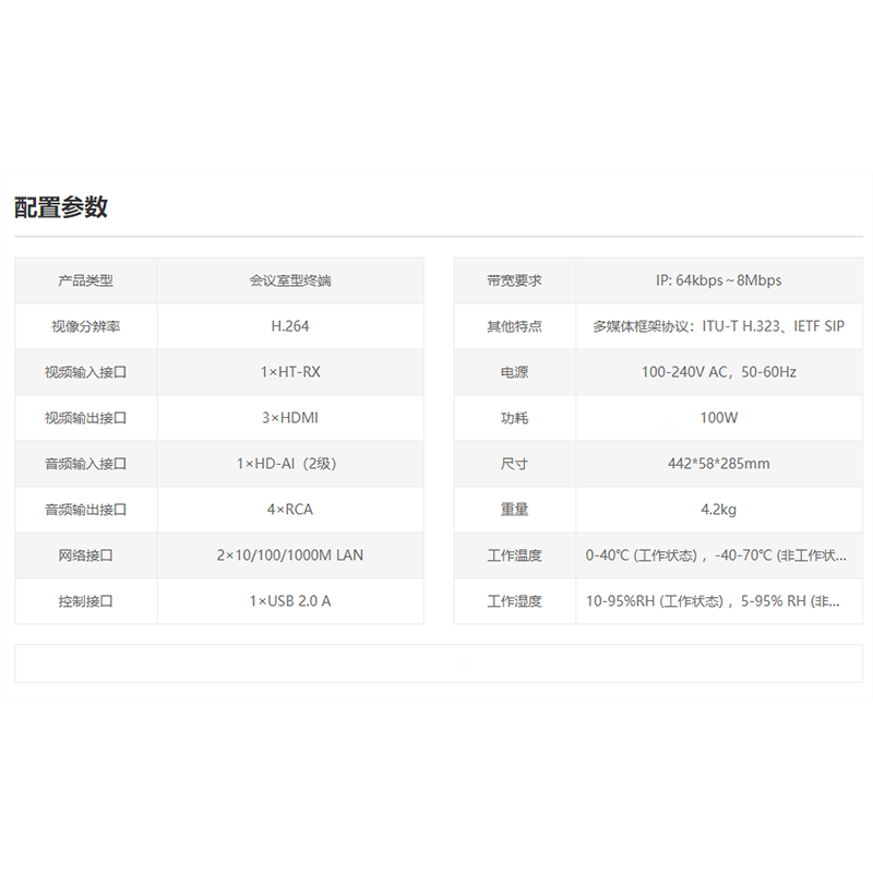 华为(HUAWEI) 高清视频会议终端设备 CloudLink BOX610 高清视频会议终端