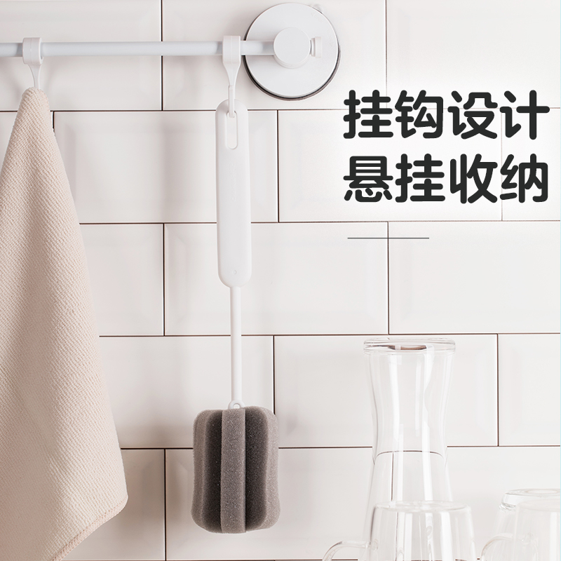 茶花(CHAHUA) 219001 易洁长柄杯刷 2个装(单位:组)多色随机发货高清大图