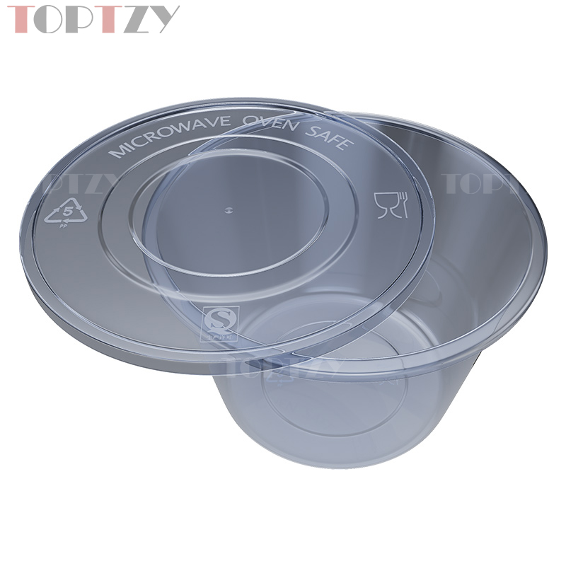 toptzy TZ5071808 一次性餐盒圆形外卖打包盒 50个高清大图