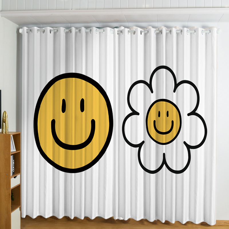 幸福派 门帘隔断帘卧室隐私家用分间房间客厅免打孔屏风挡风帘子布帘窗帘遮光窗帘挂钩纯色窗帘打孔窗帘飘窗客厅帘子高清大图