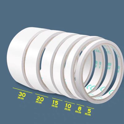 双面胶高粘度棉纸胶带学生手工办公透明薄幼儿园