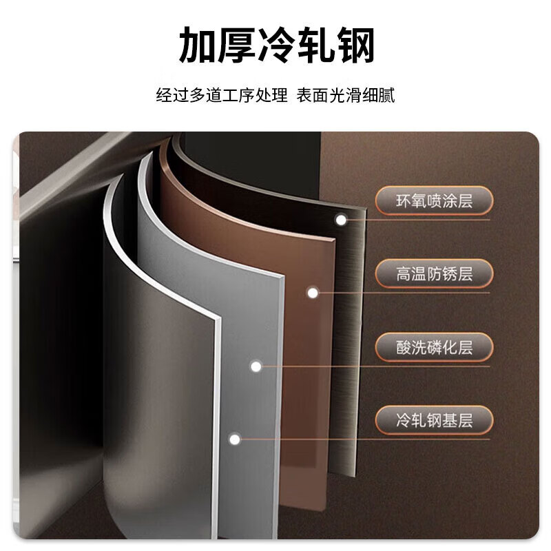 戴劲挂劳柜FC挂劳文件柜档案柜四斗卡箱A4挂捞资料柜立式抽屉柜加厚款高清大图