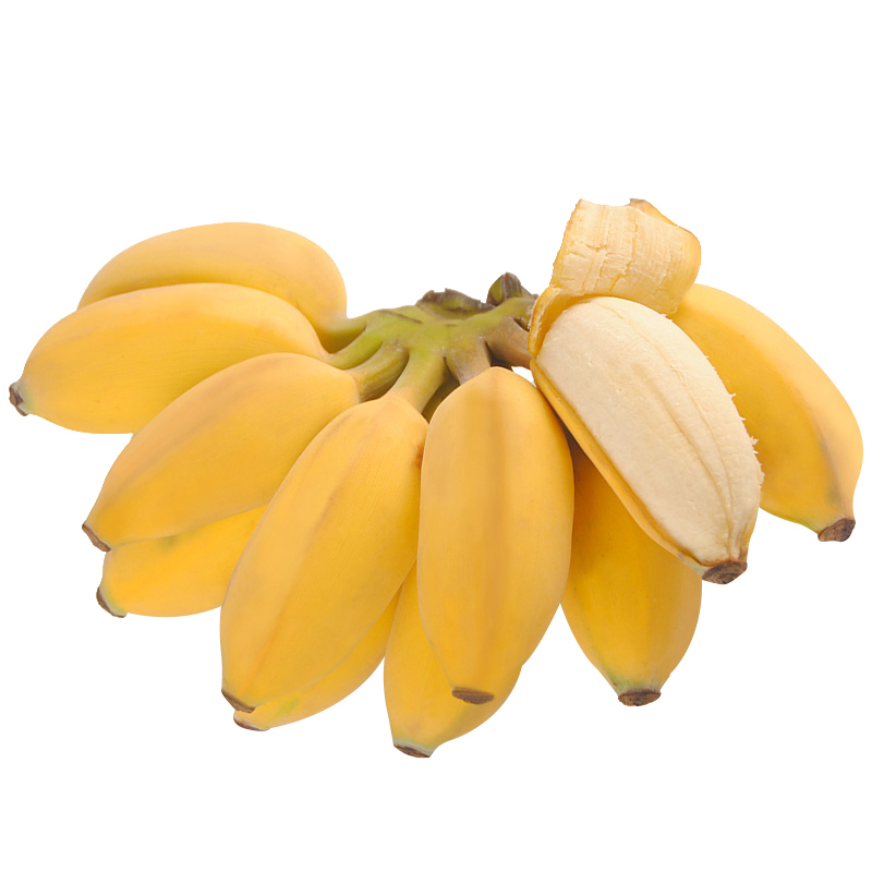 果然俊广西西贡蕉带箱5斤粉蕉芭蕉新鲜小香蕉