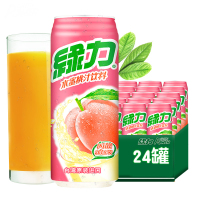 绿力水蜜桃汁490ml*24瓶/整箱装 原装进口 饮用水 饮料