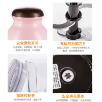 家用料理机多功能电动婴儿宝宝搅拌辅食机果汁机豆浆机绞肉机水果榨汁机辅食料理机 配件(玻璃杯子+刀片)
