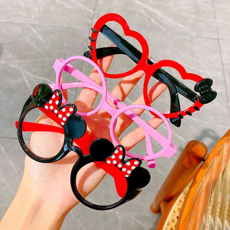 爱心眼镜框1个儿童眼镜框女童男童玩具无镜片眼镜小孩时尚潮框架可爱