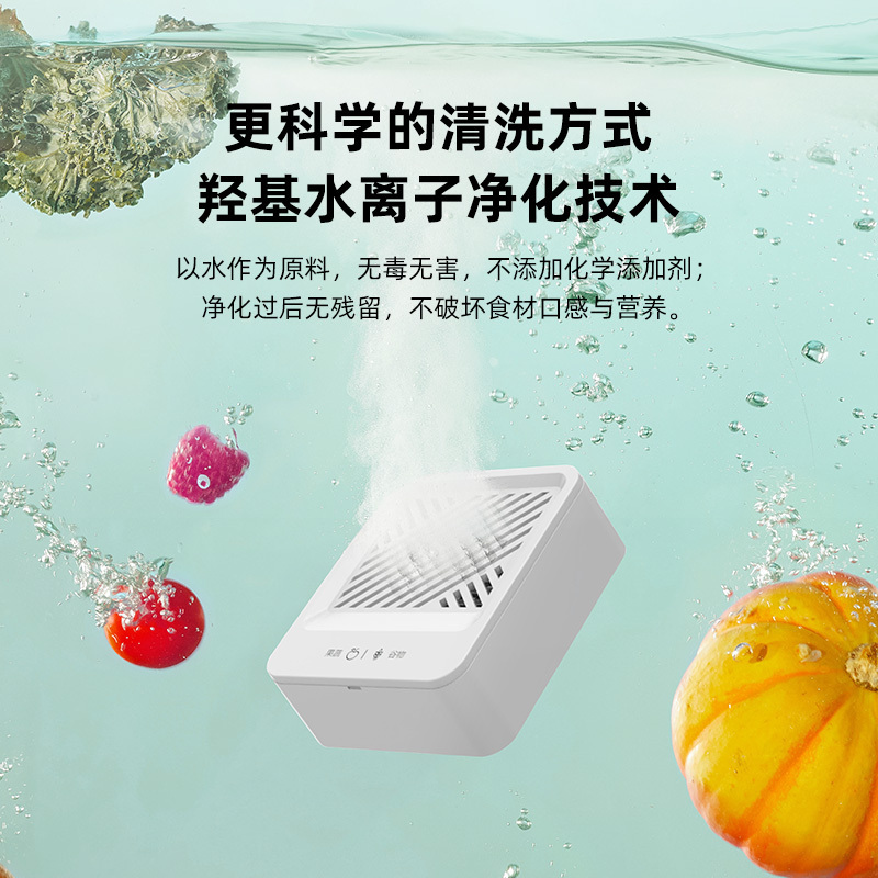 德国蓝宝(Blaupunkt)无线果蔬机果蔬净化器洗菜机家用蔬菜消毒清洗去农药洗水果神器高清大图