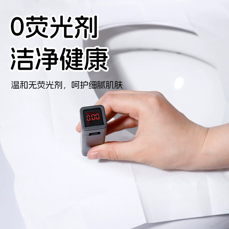 宜洁 一次性马桶垫便携马桶贴粘贴式坐垫纸孕产妇酒店旅行 6片/包高清大图