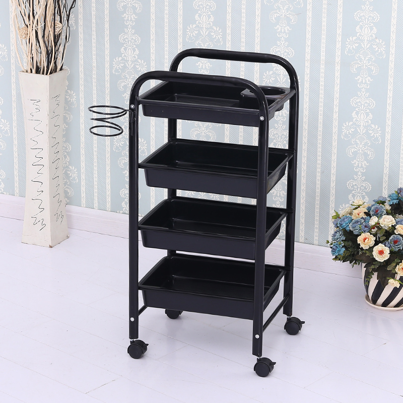 推车美发工具车院小推车发廊理发店烫染推车视频