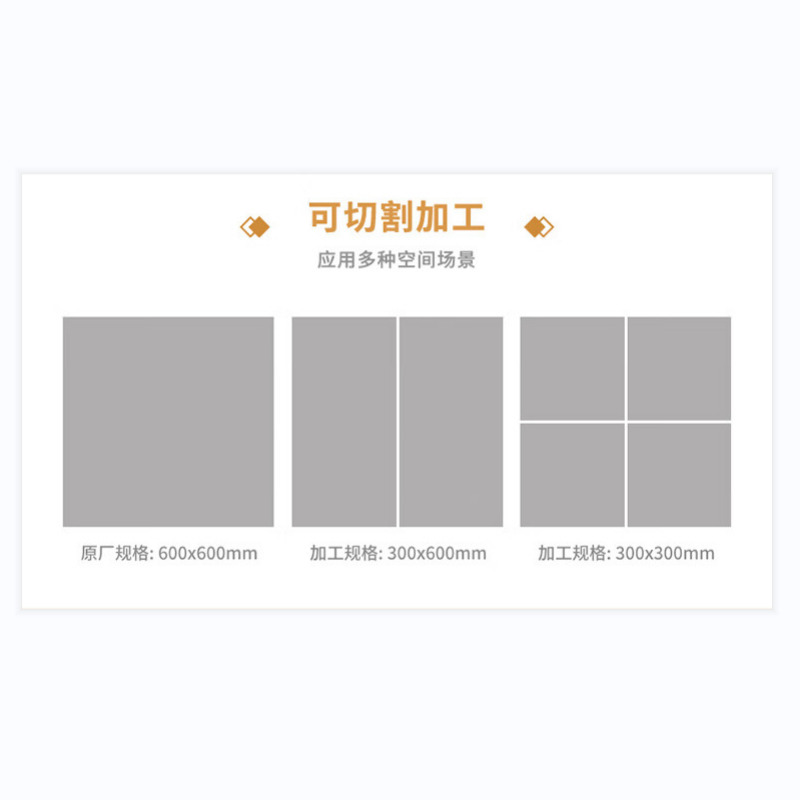 FPBQ 仿古砖深灰色600x300厨房墙砖卫生间瓷砖全瓷纯色地砖防滑地板砖