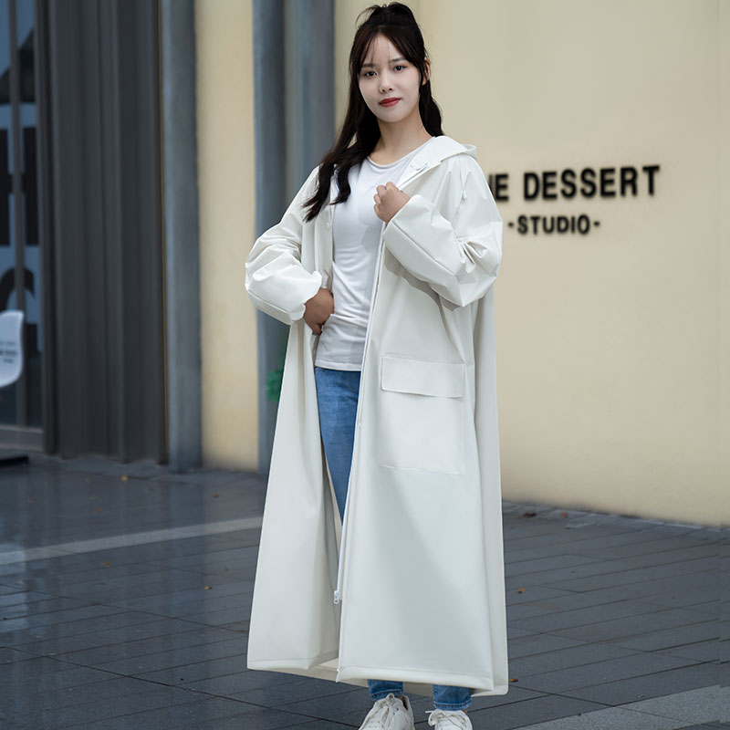 正雨雨衣女款单人连体长款全身防暴雨电动电瓶车新款成人外穿雨披高清大图