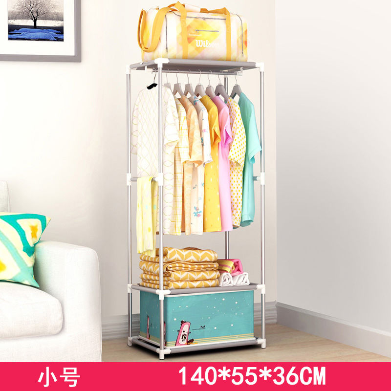 雅锐凡 全景3D组合衣柜布衣柜钢架收纳整理柜简易时尚新款钢架 无外罩衣架
