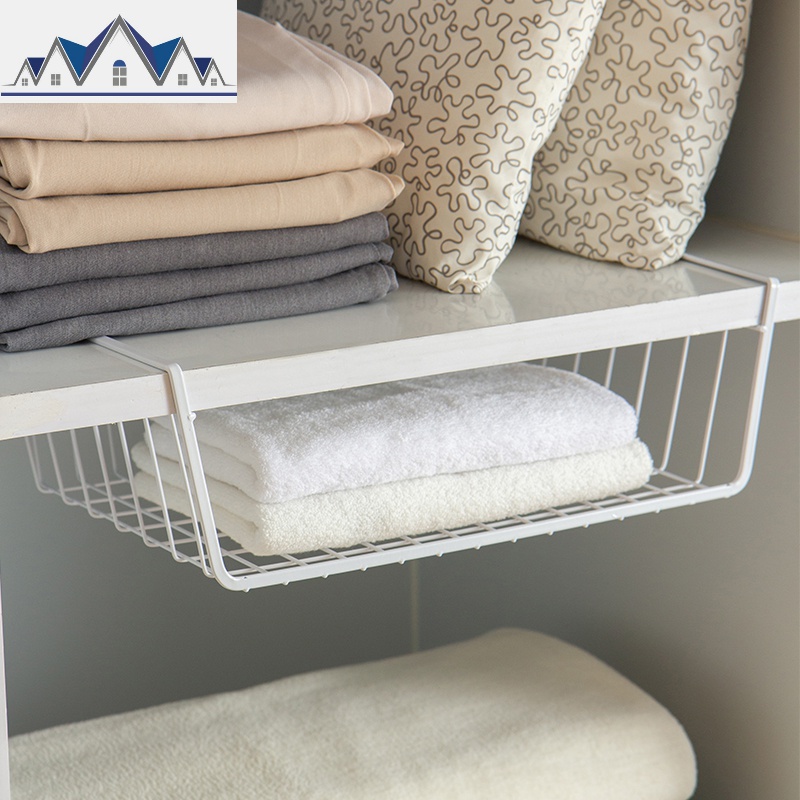 日式下挂篮厨房收纳架调味架碗碟架衣柜置物架浴室架免钉_846高清大图