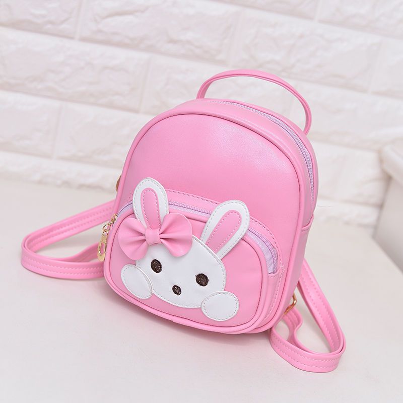 粉红儿童韩版潮迷你小背包公主小孩女童可爱皮双肩包女孩时尚休闲包包
