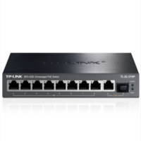 TP-Link TL-SL1210P 8口PoE交换机监控poe供电器模块SFP光口VLAN