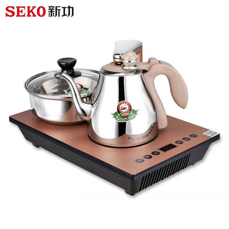 新功 K30 电磁茶炉自动上水 嵌入式茶台烧水壶 电磁炉煮茶 三合一