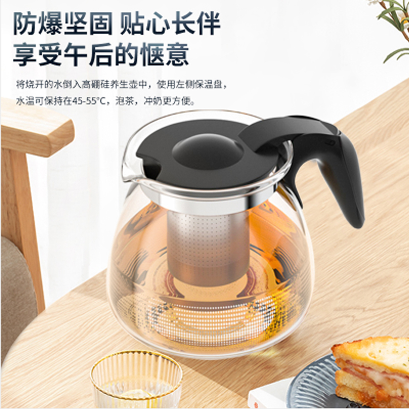 美菱(MELING)家用智能豪华大款智能茶吧机多功能柜式遥控温热两用全自动遥控下置桶装水饮水机烟雨灰MY-C223