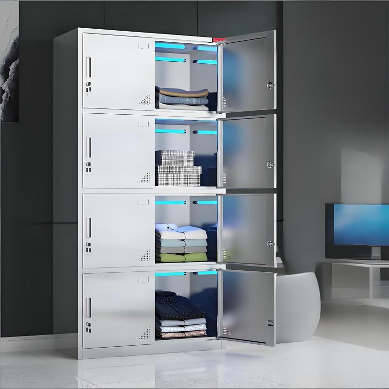 金燚瑶 【304不锈钢】八门平顶 1800*900*500MM 紫外线消毒更衣柜 单位 :台