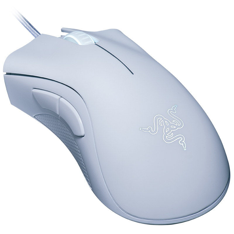 雷蛇(Razer)炼狱蝰蛇标准版 工程学游戏鼠标 6400DPI 白色(电竞鼠标 人体工程学) 绝地求生鼠标 吃鸡鼠标高清大图