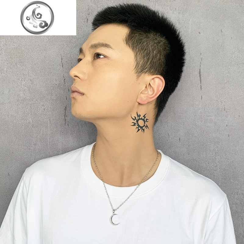 项链男女中性情侣金属银色弦月亮牙简约时尚个性日韩嘻哈锁骨链 JiMi高清大图