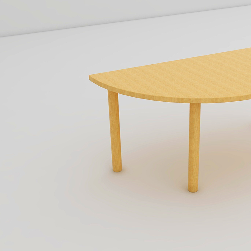 PTZ215 120cm*60cm*49cm 半圆桌高清大图