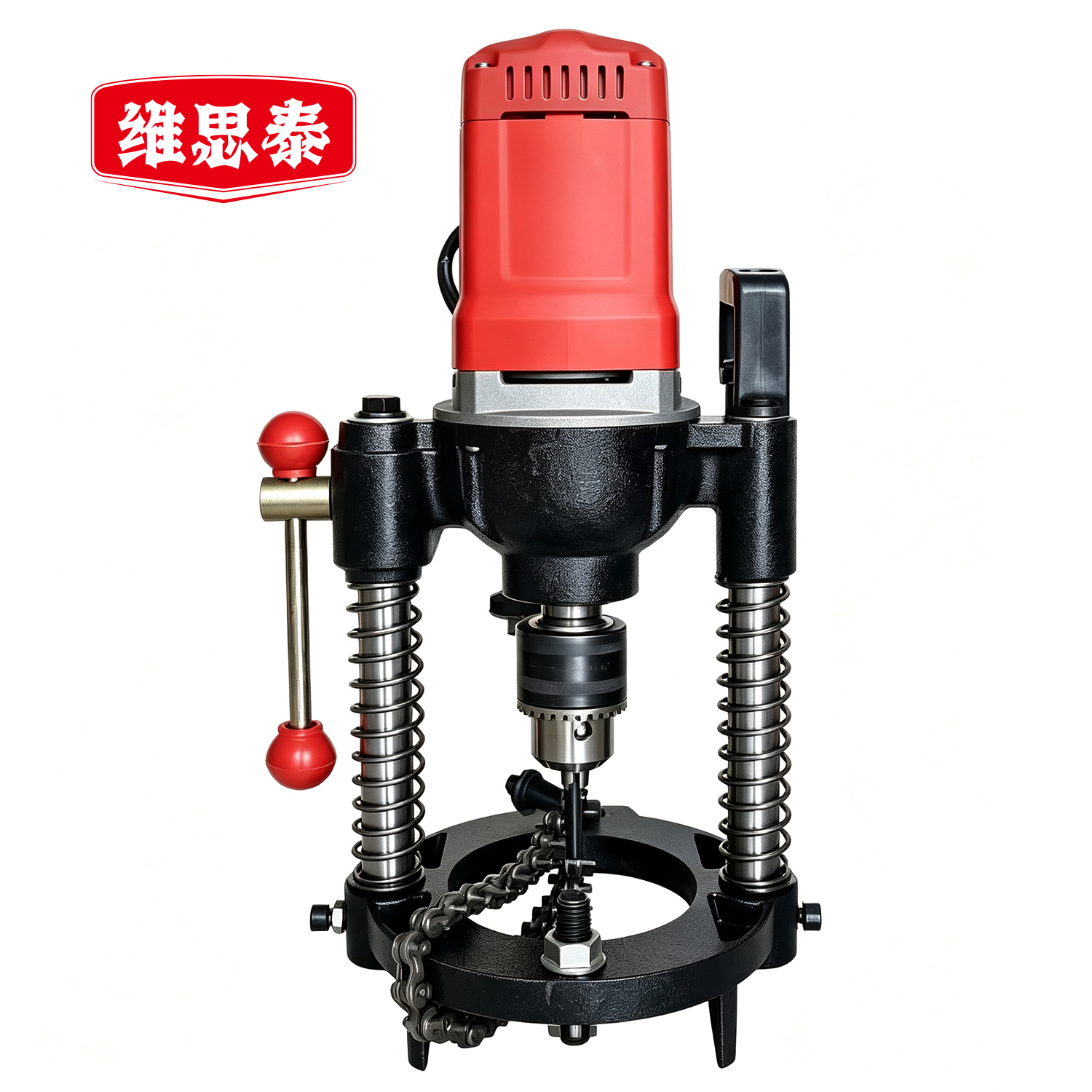 维思泰 管道钻镀锌管道钻孔机电动开孔机 1580W/220V/120mm 台高清大图